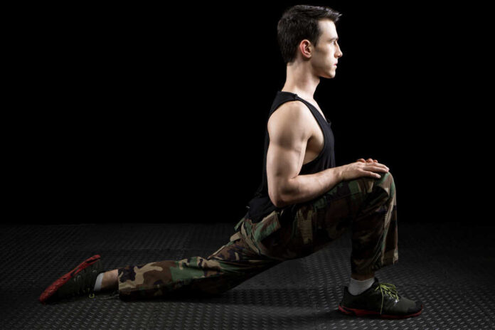 Athletic Man Stretching